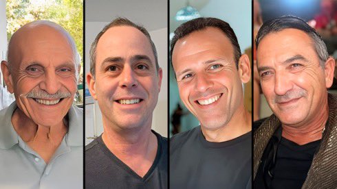 Every hostage was alive on the morning of October 7.

Shlomo was murdered during the massacre, and his body was taken to Gaza. Tsachi, Ohad, and Itzik were kidnapped alive.

Every hostage Hamas returned in death is a war crime.