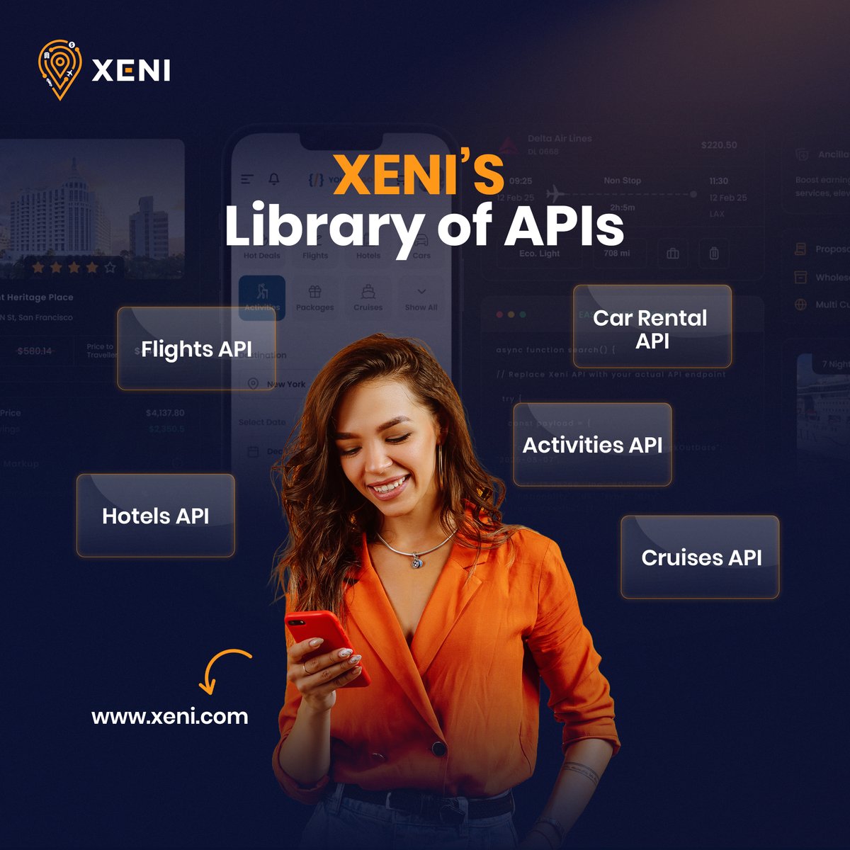 xenitravel's tweet photo. Turn any app into a travel marketplace with the Xeni API
Visit:- https://t.co/sX9JGciRxv

#travelprofessional #travelclub  #travelbusinessowner #WhiteLabel #travelbusiness #entrepreneurship #nocode #nocodesolution #travelagent #traveler #xeniAPI #API #codesolution #travelAPI https://t.co/xE6v2DcgTC
