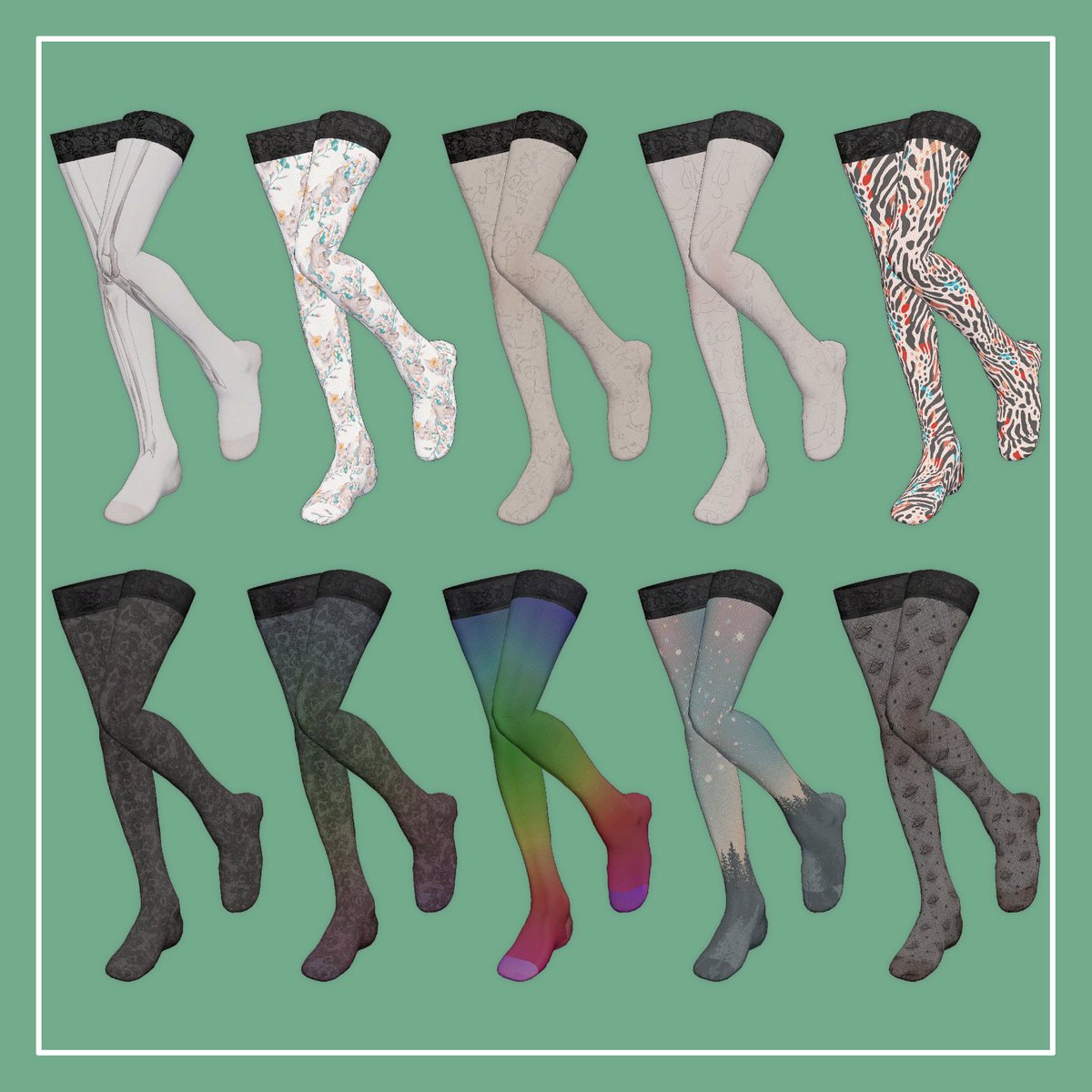 store_elesato's tweet photo. 【VRChat】Marycia専用 タイツ（MA対応） | えれさとのお店
https://t.co/K1qjKSZm5y #booth_pm #Marycia3D ¥300

マリシア専用のタイツになります。
シンプルから派手なものまで20種類の設定済みマテリアルが入っています。 https://t.co/h8yjwnzgc6
