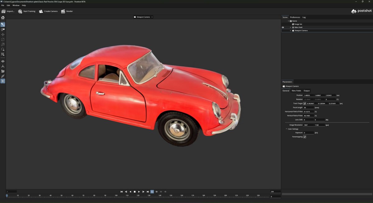 AremasNL's tweet image. #Postshot #GaussianSplatting #NeuralRadianceFields #VFX  I used 443 images with [6000 Max Splat count] and no [Downsample Images] from a 4K video file. Running [45 kSteps] is somewhat overkill since PostShot caps at 6M splats, so I would reduce that by one-third to save some…