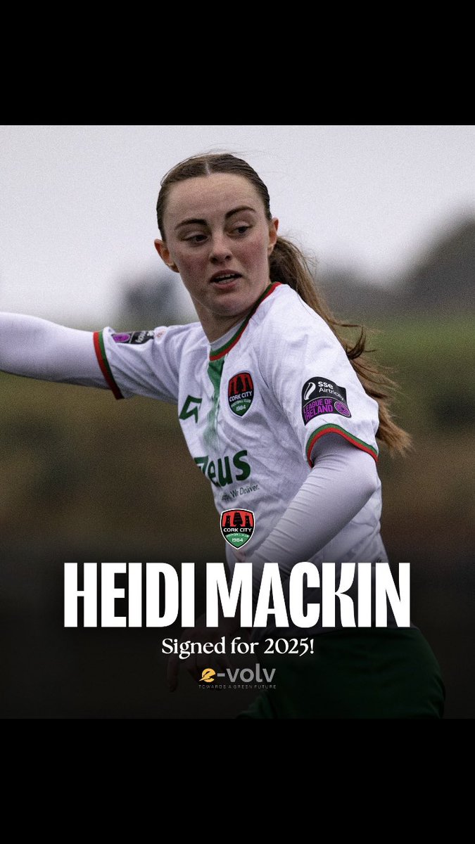 UCCWomensSoccer's tweet photo. Great see current UCC players/scholars 👩‍🏫 signing back with @CorkCityFCWomen for 2025
We wish them and the club the very best for the season
@aoibhindonn @mackin_9 @ellieobrien101 @Eva_Mangan15 

☠️⚽️#dualcareer #education https://t.co/MFkX8gf6ci