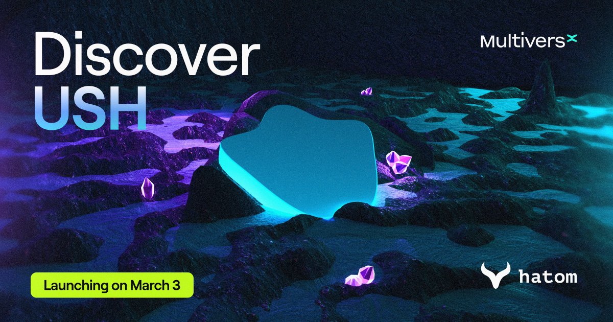 MultiversX's tweet image. Big moment for MultiversX.

Native stablecoin. Fully overcollateralized and transparent. Built on-chain for DeFi

@HatomProtocol goes live with $USH on March 3. Here’s why it matters 🧵👇