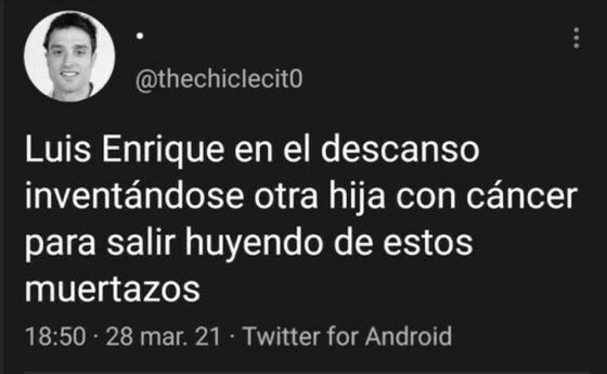 Este es mbagamdre, más conocido como "chiclecito". Se puso este nombre en honor al asesino de Diana Quer. Se burló del cáncer de la hija de Luis Enrique. Usaba Twitter para ir de nazi y raza aria. Le filtraron la cara, la novia de Valverde se burló de él y pasó a ser un RM más.