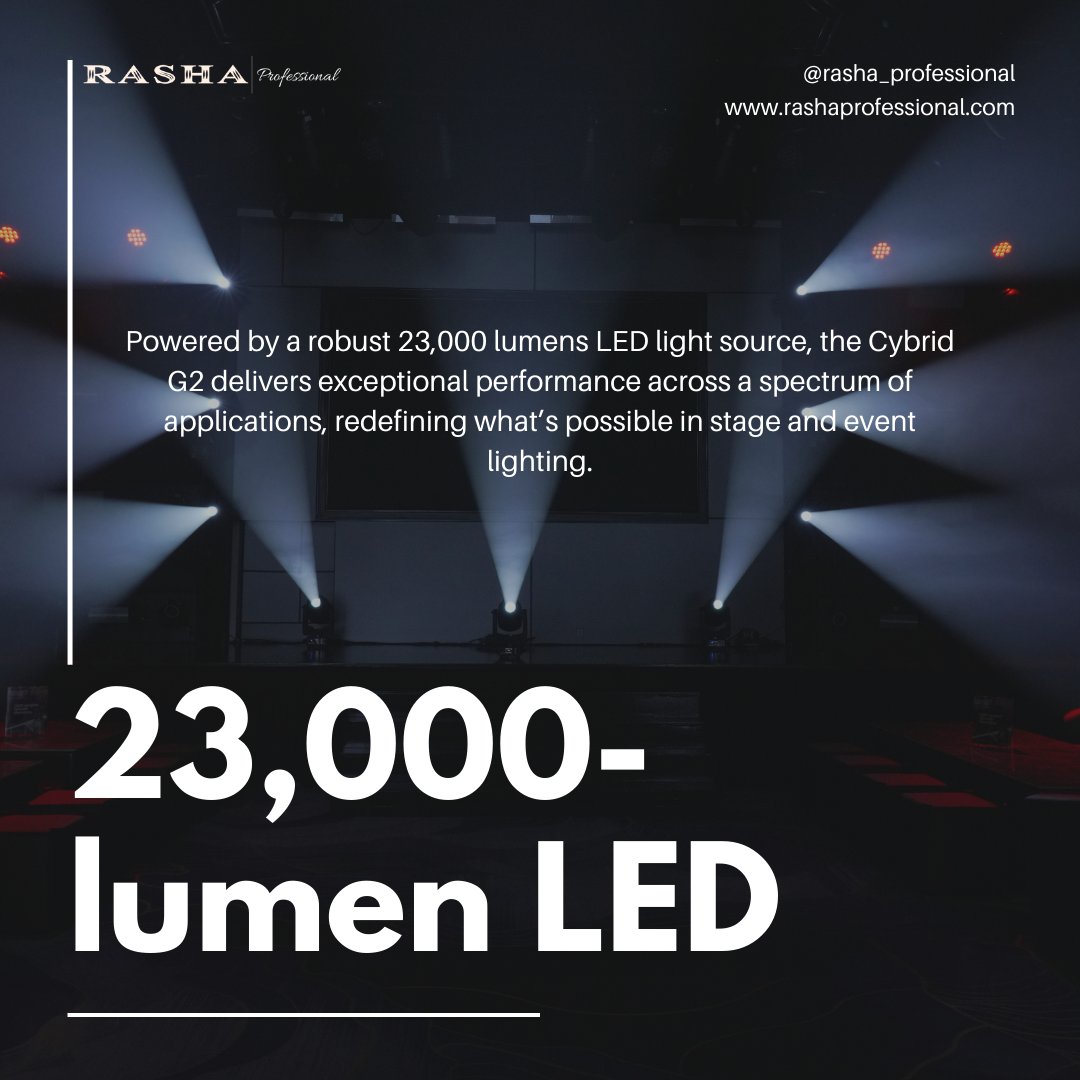 Rashalights's tweet image. From powerful illumination to seamless control, the Cybrid G2 is designed to elevate your productions with cutting-edge features

Shop Now: zurl.co/WI1aA 

Take your lighting game to the next level!  #EventLighting #CybridG2 #StageTech