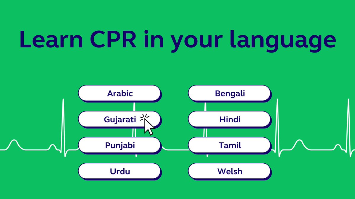 We believe access to CPR education shouldn’t be determined by what language you speak, which is why we have multiple translations available for our learning resources.   

Learn CPR your way: resus.org.uk/public-resourc…