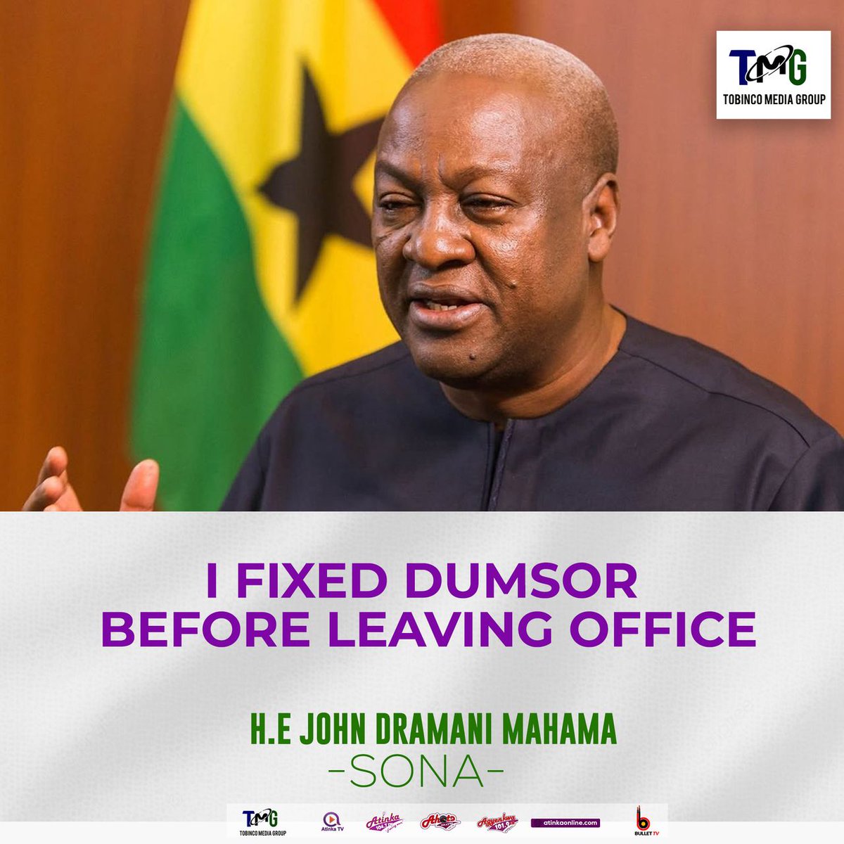 atinkatvgh's tweet photo. President John Mahama on the Economy at the State Of Nation Address!

#AtinkaTV #AtinkaTVGhana #SONA2025 #SONA https://t.co/xhJov78Ur7