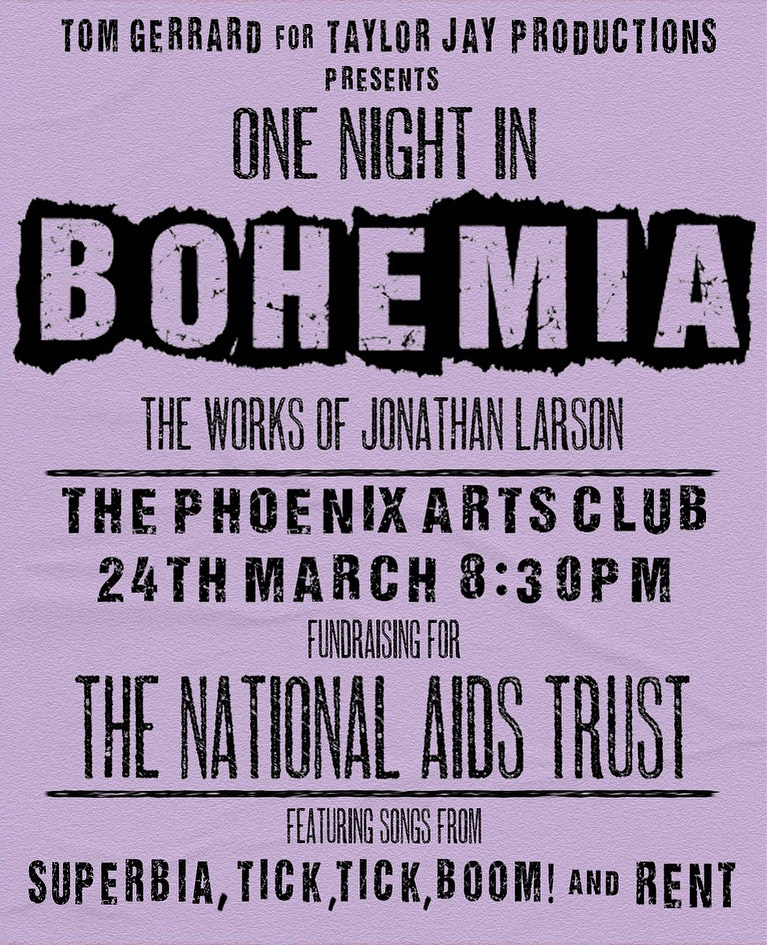 Enjoy an evening of fantastic performances at the <a href="/phoenixartsclub/">Phoenix Arts Club</a> in the West End in "One Night In Bohemia: The Works of Jonathan Larson," featuring songs from musicals including Rent, Tick, Tick... Boom! and Superbia.
 
Get your tickets now!
 
phoenixartsclub.com/book/