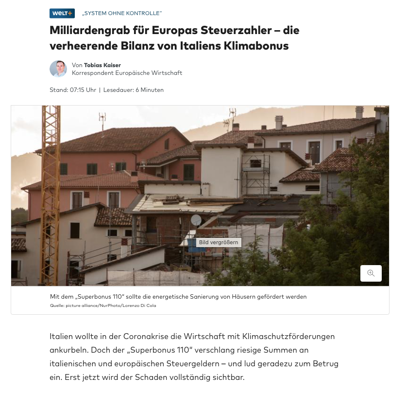 Das Medianvermögen eines Italieners ist mehr als dreimal so hoch wie das eines Deutschen. Da geht sicher noch was, dachte Uschi.