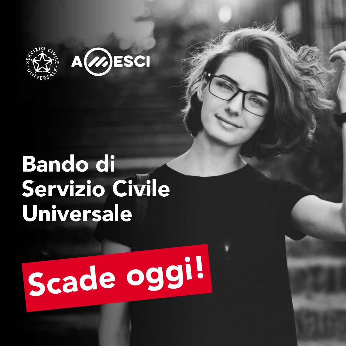 🔴Alle ore 14 si chiude il bando #serviziocivile

Per partecipare devi solo scegliere il progetto che fa per te in Italia o all'estero ed inviare la candidatura online con la SPID. Con Amesci ci sono 3.51 posti disponibili.

Tutte le info qui🔗 bit.ly/4d1chN9  Corri!