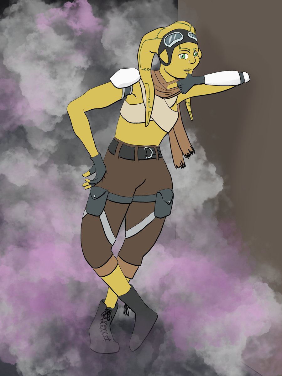 MeadowlarkProds's tweet photo. This is Oc’torthal played by Mirm  They are escaping a recent kidnapping that was totally legal. Oc’torthal is from Tattooine so they have a love-hate relationship with sand. They are a trader and frequent space often. They just have to run a bit faster… https://t.co/CJUMwHaMtO