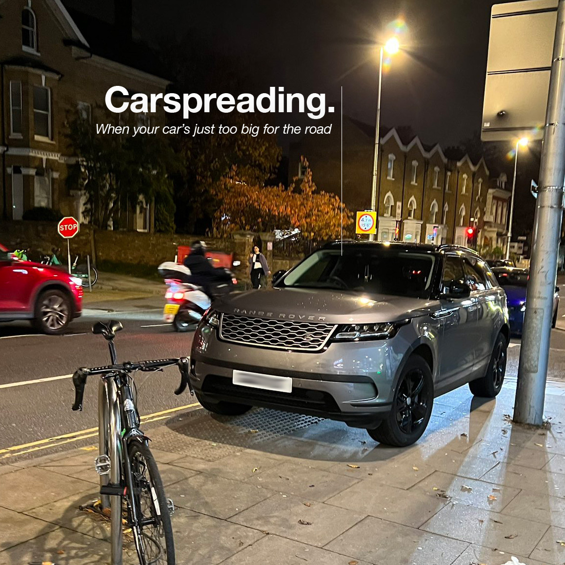 Once you see #carspreading, you see it everywhere. It's taking over our streets, one oversized SUV at a time. 

📸 Tag us in your #carspreading photos so we can show the world how bad it's getting!

More about our campaign here 👇
cleancitiescampaign.org/carspreading/