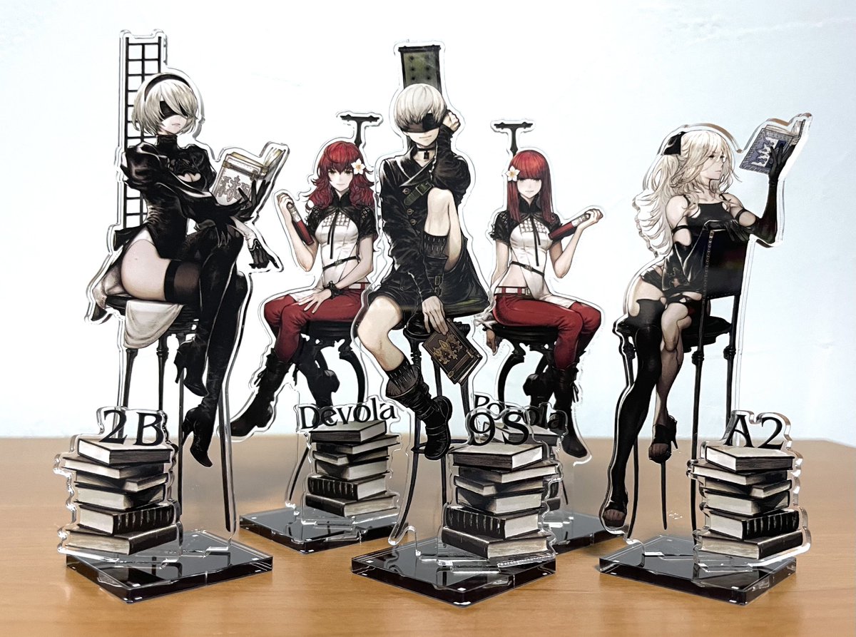 ヨルハ二号B型 ,ヨルハ九号S型 ,ヨルハA型二号 「書店コラボ!買えました! 」|ゆと@原稿のイラスト