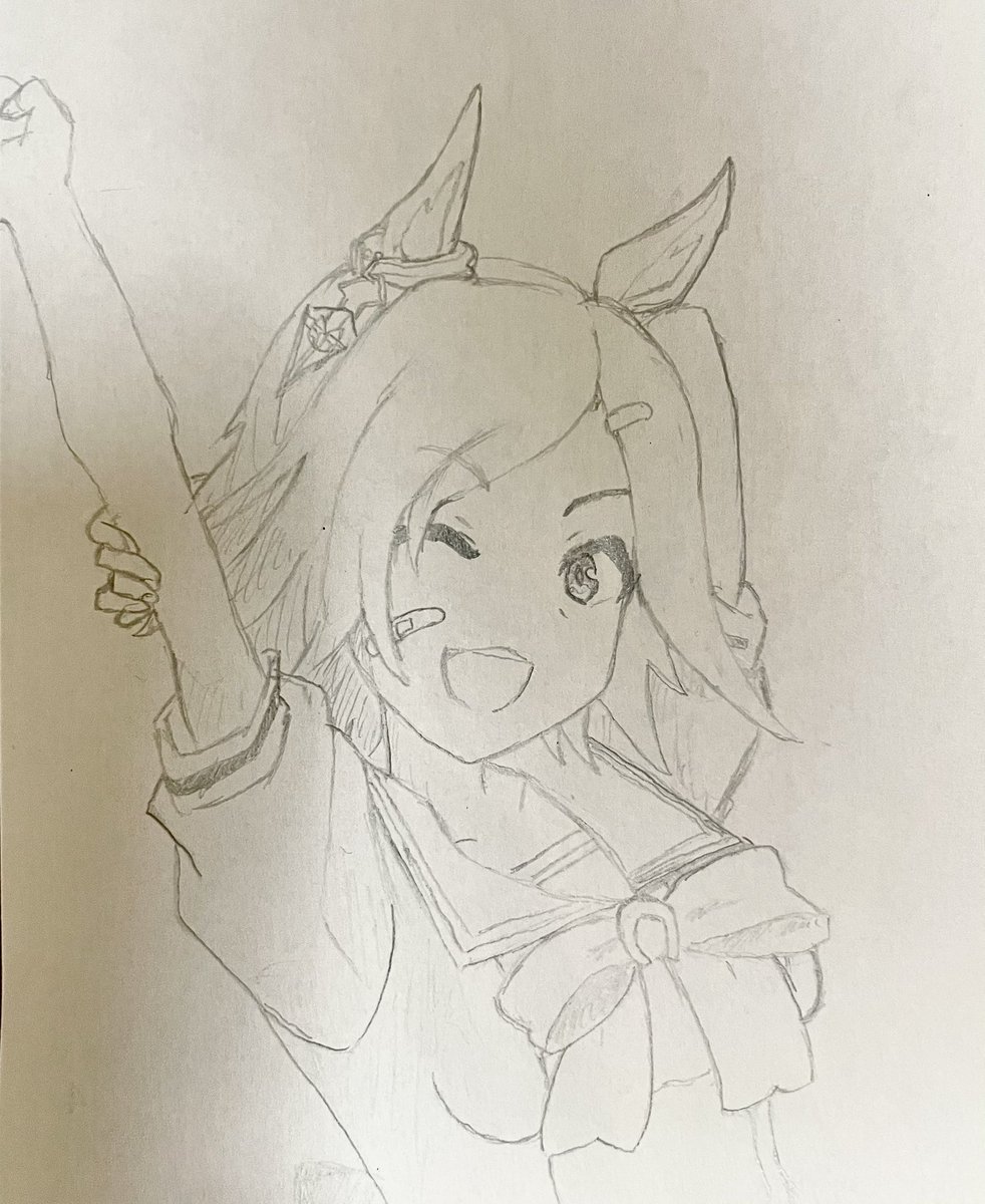 Moshasaurusu's tweet photo. #絵師さんと繋がりたい　#絵師さんとつながりたい　#ウマ娘　#ウイニングチケット　#模写 https://t.co/BVUv5hTcLf