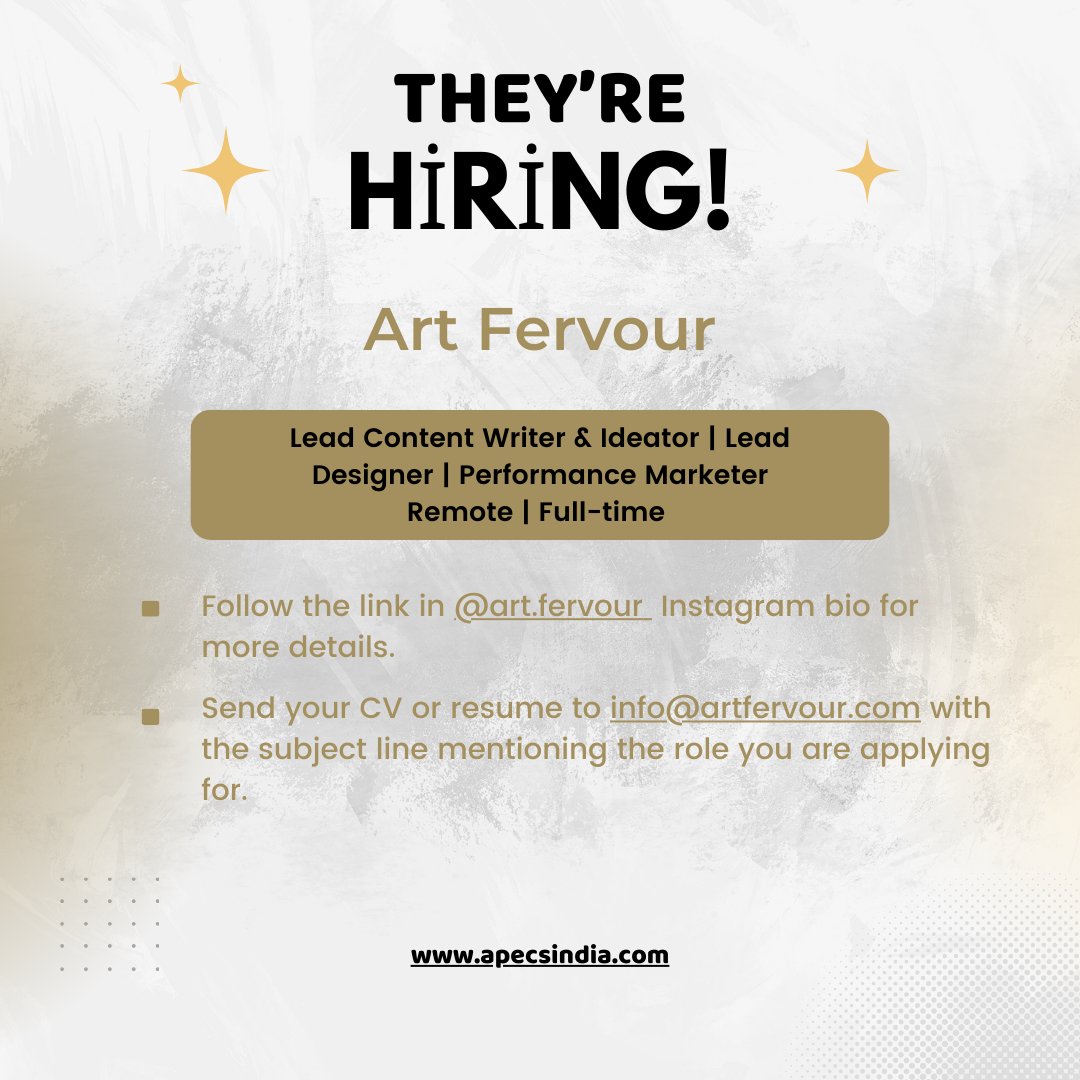 ApecsProjects's tweet image. Exciting Job Opportunities in the Cultural Sector! 📷📷
Explore the latest career opportunities in arts and culture, carefully curated to support your professional journey. 
#APECSIndia #CulturalCareers #ArtsAndHeritage #CreativeOpportunities #JobsInCulture #EmpoweringArtists