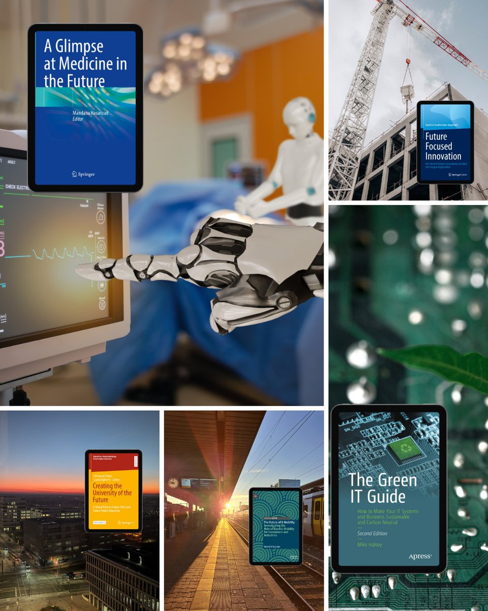 Ready to imagine the future? Dive into these inspiring books that explore groundbreaking innovations in medicine, education, and technology! 

#BooksInspired <a href="/springer1842/">Springer</a> <a href="/Palgrave/">Palgrave Macmillan</a> <a href="/Apress/">Apress</a>