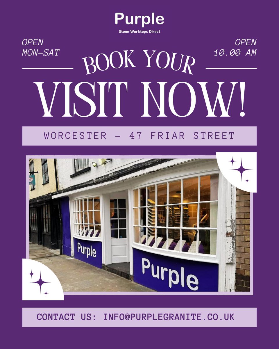 Ready to explore your dream worktops? 🤩 Click the link in our bio to book an appointment and visit our brand new showroom! 

📍 Worcester - 47 Friar Street 
📍 Kidderminster - Gemini Business Park 

#Worcester #Worcestershire