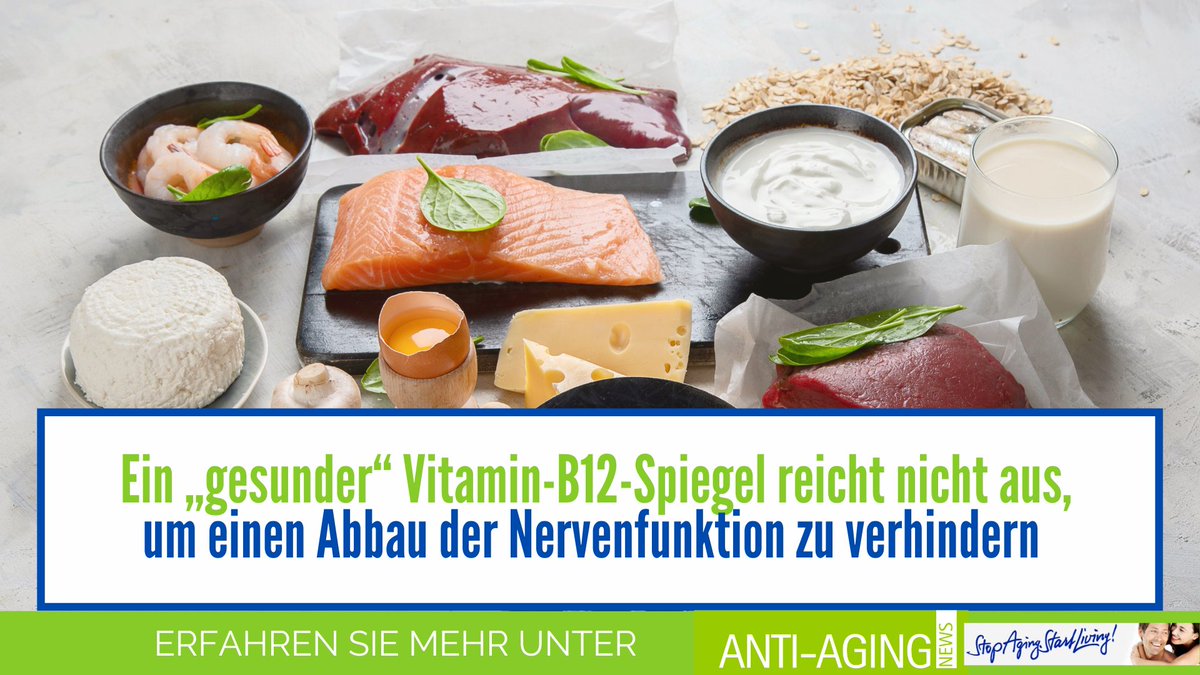 AntiAgingNews3's tweet photo. Die Erfüllung der Mindestanforderung an #VitaminB12, das für die Bildung von DNA, roten Blutkörperchen und #Nervengewebe wichtig ist, reicht womöglich nicht aus. Es kann sogar das Risiko einer kognitiven Beeinträchtigung bergen. 

Mehr erfahren Sie hier:

https://t.co/ydMiW8faf9 https://t.co/dh01i5jxuh