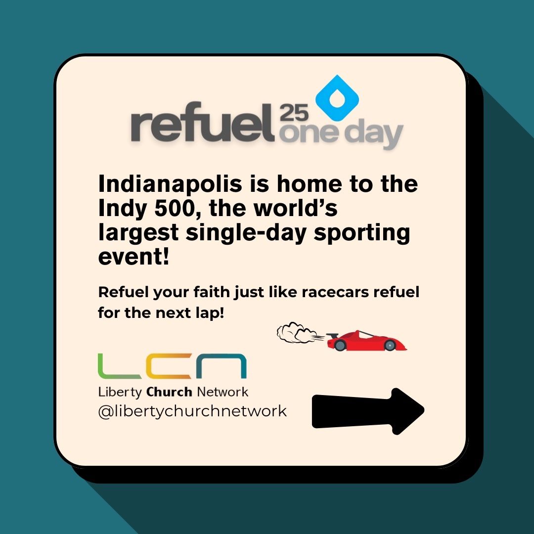 LibertyCNetwork's tweet image. Indianapolis is known for speed, connection, and passion—and so is REFUEL ONE DAY! 🏁 Don’t miss your chance to connect, learn, and recharge. 📅 March 4th | 📍 Harmony Baptist Church | 🔗 Link in bio to register! #RefuelOneDay #LibertyNetworkChurch #Indianapolis