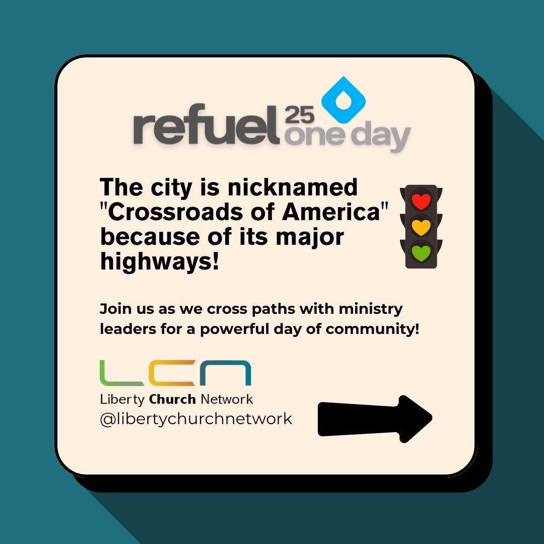 LibertyCNetwork's tweet image. Indianapolis is known for speed, connection, and passion—and so is REFUEL ONE DAY! 🏁 Don’t miss your chance to connect, learn, and recharge. 📅 March 4th | 📍 Harmony Baptist Church | 🔗 Link in bio to register! #RefuelOneDay #LibertyNetworkChurch #Indianapolis