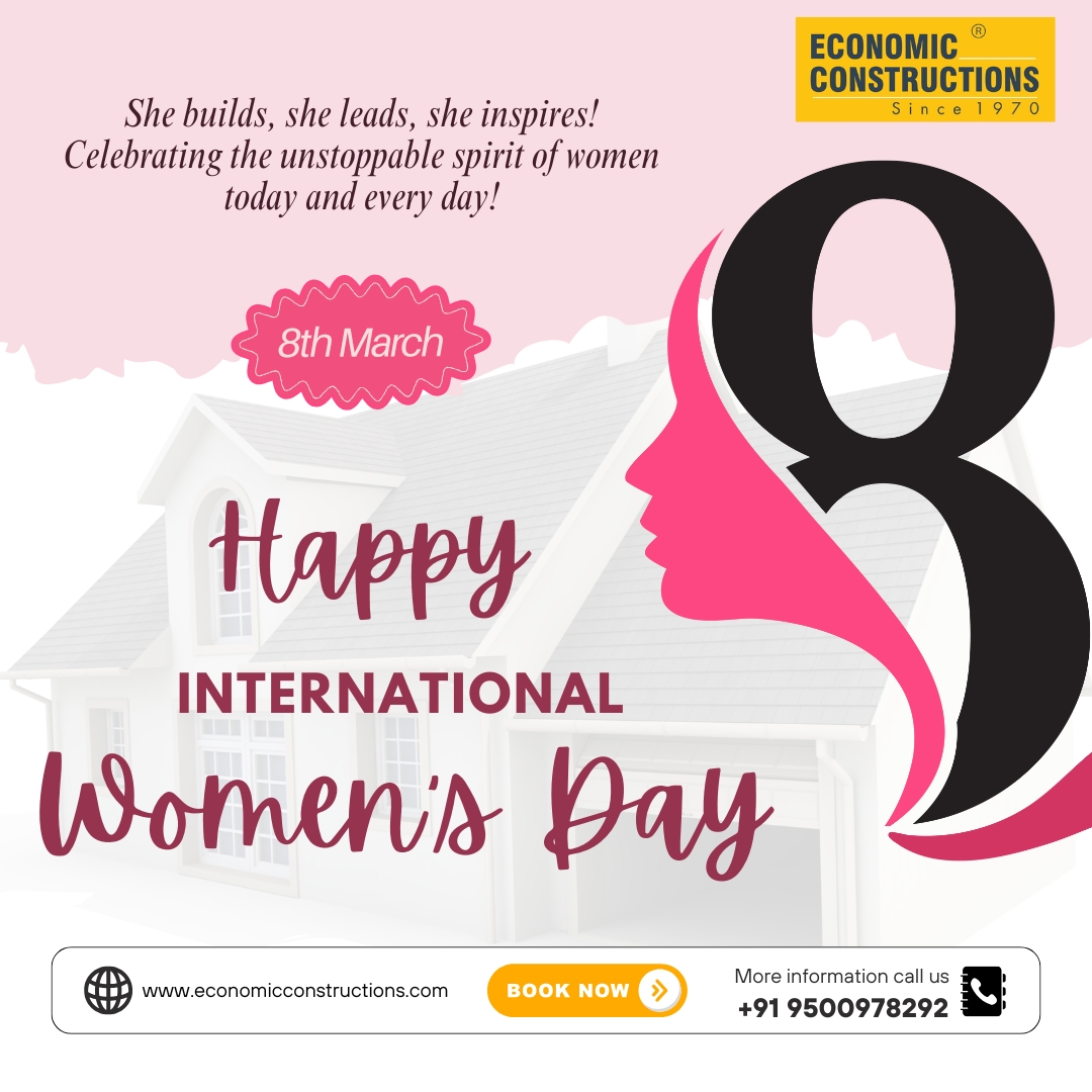EconomicConstr1's tweet photo. Breaking barriers, building dreams! Cheers to the fearless, the determined, and the unstoppable women!

Contact us: +91 9500978292
Web: https://t.co/SY1nfZbDdn

#InternationalWomensDay #economicconstructions #budgethome #budgethomes #budgetinteriors #interiordesignideas #BestHome https://t.co/v2P7qW868x
