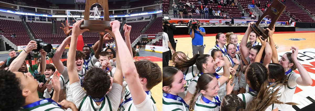 Wednesday was a golden day for the Shamrocks.

<a href="/RocksBoysBball/">Trinity Boys Hoops</a> returtned to the top of the District 3 mountain with a win over Lancaster Mennonite: cumberlink.com/sports/high-sc…

<a href="/RocksGBB/">RocksGBB</a> defeated Pequea Valley in the nightcap: cumberlink.com/sports/high-sc…