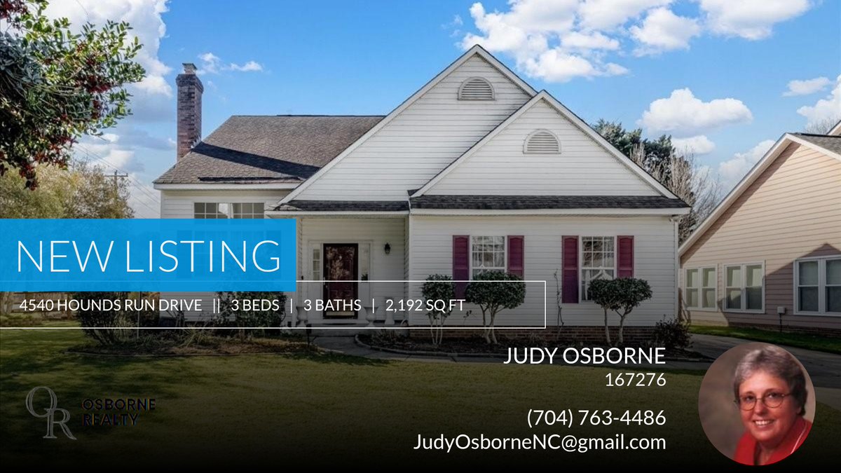 HelpUBuy's tweet image. 📍 New Listing 📍 Take a look at this fantastic new property that just hit the market located at 4540 Hounds Run Drive in Matthews. Reach out here or at (704) 763-4486 for more information

Judy Osborne
Osborne Realty 
704-763-4486... homeforsale.at/4540_HOUNDS_RU…