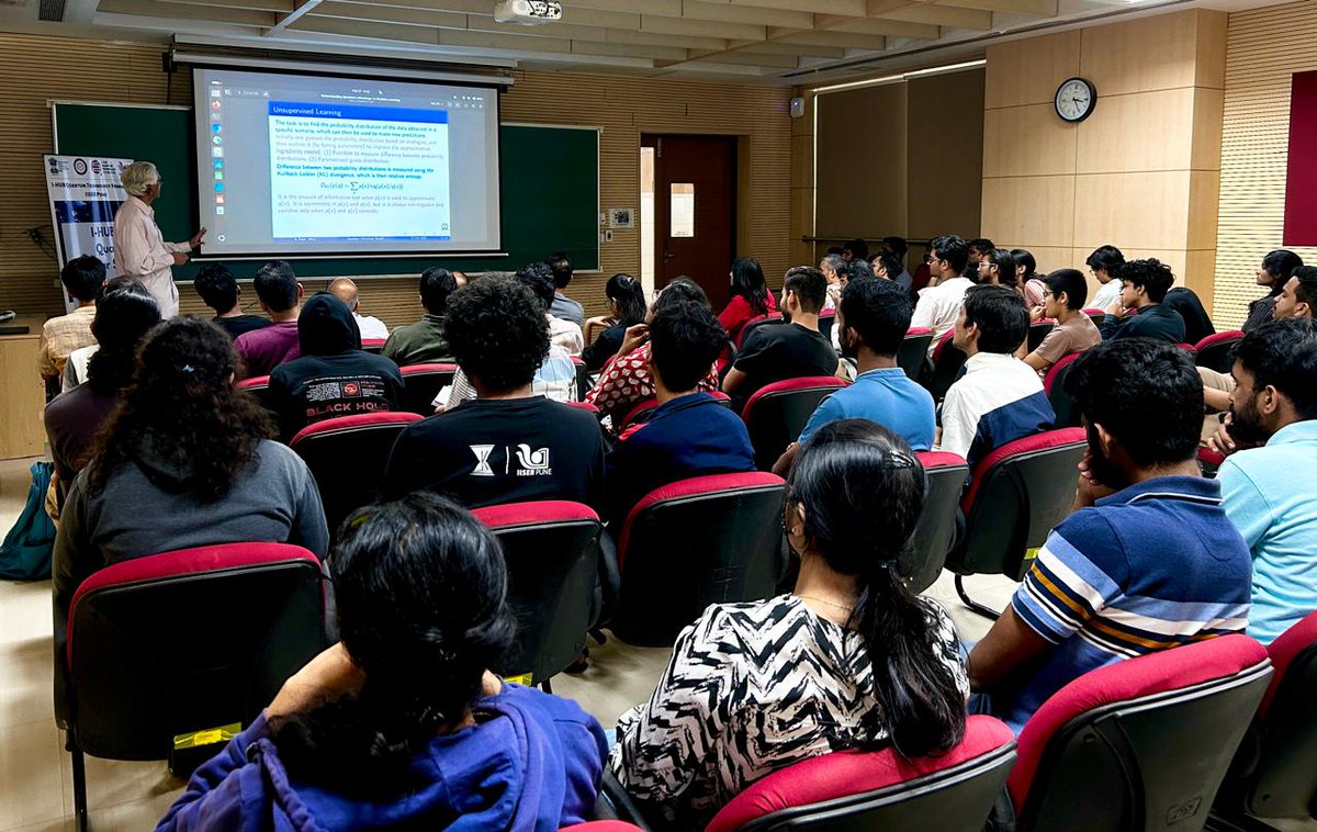 Glimpses of today's Quantum Seminar Session led by Prof. Apoorva Patel, Centre for High Energy Physics, Indian Institute of Science, Bangalore, discussing about 'Understanding quantum advantage in machine learning'.

Watch this space for more updates.

#Indiadst #nmicps