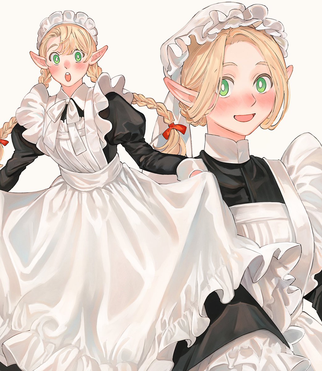 sasakura34's tweet image. メイド服ファリンとマルシル