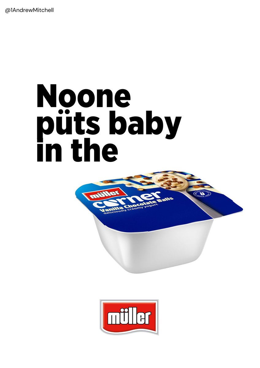 Muller say 'have the time of your life'.
Advertising ANYTHING using #FamousMovieQuotes for today's <a href="/OneMinuteBriefs/">One Minute Briefs ⏱️</a>  fast thinking creative challenge.