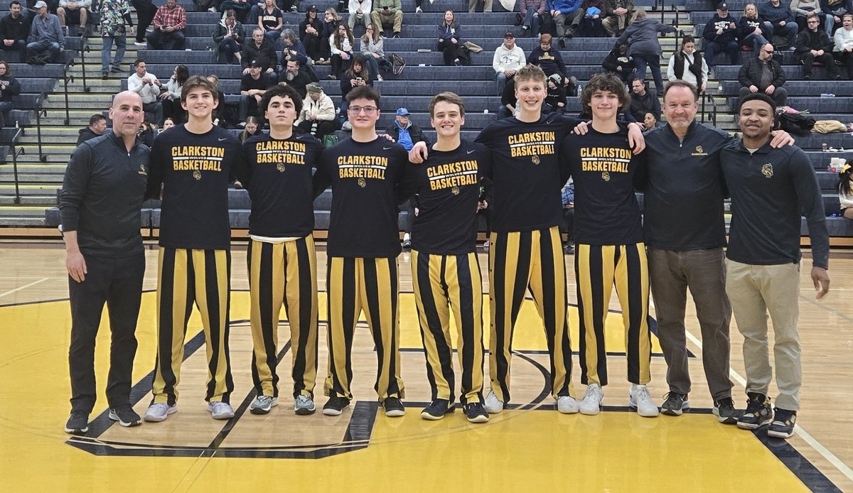 John, Doug, Troy, Josh, Quinn, Caleb. From Fife Camp to McGrath camp all the way up to Varsity Basketball.  You've represented Clarkston the right way on and off the court. Thank you! #ClarkstonBasketball #Seniors #2025