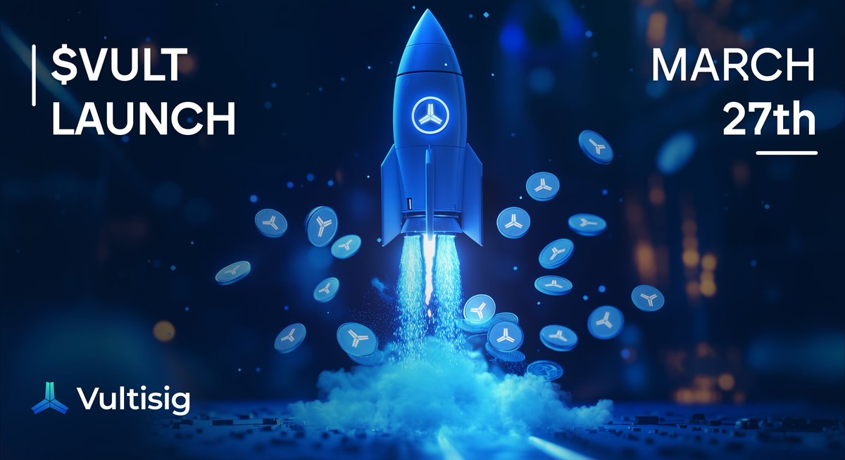 vultisig's tweet photo. 🚀VULT TOKEN LAUNCH CONFIRMED🚀

Mark your calendars: March 27, 1PM UTC on Ethereum!

$VULT is finally here. 
Starting at just $3M FDV with a improved FCFS designed for genuine community participation.

First 24hrs: Whitelist access for our earliest supporters
Then: Open to everyone

We've built the future of wallet infrastructure. Now it's time for you to own a share of it.

Full details: https://t.co/SPYuDBk5pq