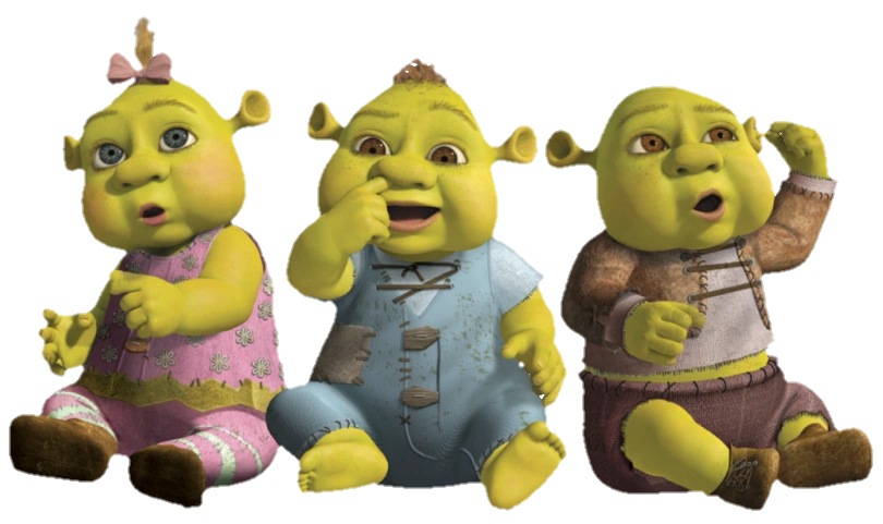 SarkyFancyPants's tweet photo. Pause, not to be a Shrek nerd, but I'm sure Felicia is the only girl out of the ogre triplets and she has blue eyes.

That means either Fergus or Farkle transitioned, let's go? https://t.co/GkE7ByVAHX