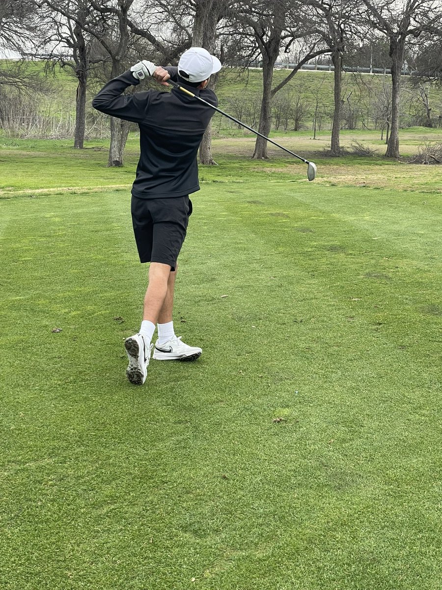Our boys braving the elements here at Olmos Golf Course