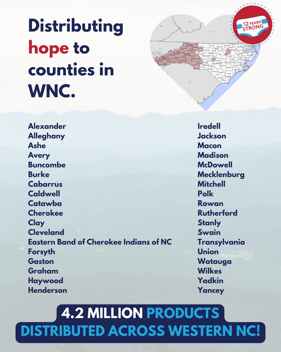 Diaper Bank of NC (@diaperbanknc) on Twitter photo Proud to continue vital deliveries to #WNC, made possible through the unwavering support of <a href="/ncdhhs/">NCDHHS</a>, our generous donors, & dedicated partners. Due to their commitment, we are able to meet the long-term needs of the communities most impacted. #DiaperOnNC ncdiaperbank.networkforgood.com/projects/13769… Proud to continue vital deliveries to #WNC, made possible through the unwavering support of <a href="/ncdhhs/">NCDHHS</a>, our generous donors, & dedicated partners. Due to their commitment, we are able to meet the long-term needs of the communities most impacted. #DiaperOnNC ncdiaperbank.networkforgood.com/projects/13769…