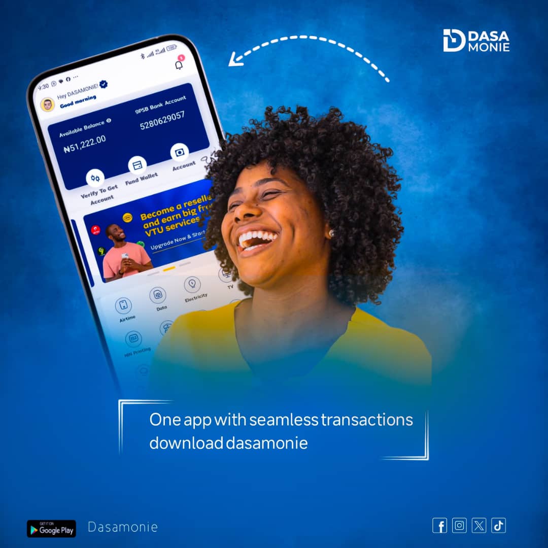 DASAMONIE's tweet photo. Dasamonie is committed to providing fast, reliable, and secure transactions, backed by 24/7 customer support to address all your needs. Whether you're an individual seeking convenience or a business aiming to streamline operations.

https://t.co/SIns3pMx5T

Enjoy Dasamonie... https://t.co/6ndux8zYGI