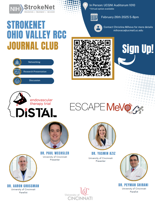 UCStrokeTeam (@ucstroketeam) on Twitter photo Great attendance and excellent conversation at the most recent StrokeNet Ohio Valley RCC Journal Club on the most recent MeVO trials! Look forward to next one!
<a href="/eva_mistry/">Eva A. Mistry, MBBS, MSCI, FAHA</a> <a href="/strokedoc79/">Stacie</a> <a href="/wechsler_paul/">Paul Wechsler</a> <a href="/PeymanShirani/">Peyman Shirani, MD</a> <a href="/OSUWexMed/">The Ohio State University Wexner Medical Center</a> <a href="/uofl/">University of Louisville</a> <a href="/CTRMDMS/">Christopher Richards</a> <a href="/iyahnke/">Ian Yahnke</a> Great attendance and excellent conversation at the most recent StrokeNet Ohio Valley RCC Journal Club on the most recent MeVO trials! Look forward to next one!
<a href="/eva_mistry/">Eva A. Mistry, MBBS, MSCI, FAHA</a> <a href="/strokedoc79/">Stacie</a> <a href="/wechsler_paul/">Paul Wechsler</a> <a href="/PeymanShirani/">Peyman Shirani, MD</a> <a href="/OSUWexMed/">The Ohio State University Wexner Medical Center</a> <a href="/uofl/">University of Louisville</a> <a href="/CTRMDMS/">Christopher Richards</a> <a href="/iyahnke/">Ian Yahnke</a>