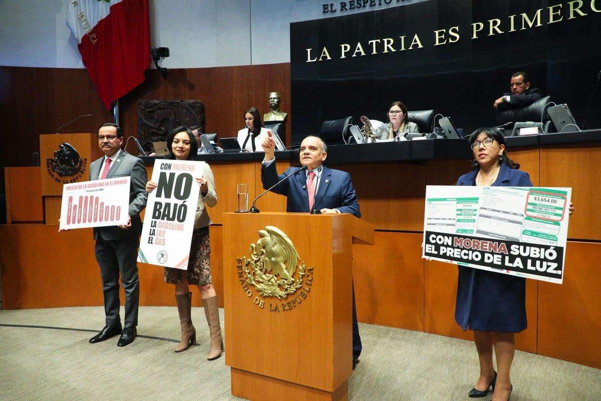 El PRI <a href="/manuelanorve/">Manuel Añorve Baños</a>  rechaza la reforma energética de Morena y acusa incumplimiento en la reducción de precios de gasolina y luz. ¿Tú qué opinas? Lee más aquí facebook.com/textosentidodi… #Energía #Gasolina #PolíticaMéxico