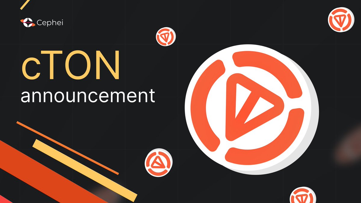🪐 Cephei's new asset — cTON

Previously, loans could only be taken in $cUSD, but now as the ecosystem grows, new synthetic assets will be added that will be supported by our platform and used for your lending positions.

🪙 Tomorrow we will release synthetic Ton - $cTON

Soon we