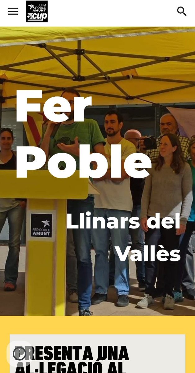 🟨  A Fer Poble Amunt estrenem web nova❗

ℹ️ Hi podeu consultar i seguir tota la nostra activitat de política municipal i les nostres iniciatives per repensar i cultivar el canvi a #Llinars. Us animem a entrar-hi 👇

🔗 ferpoblellinars.cat