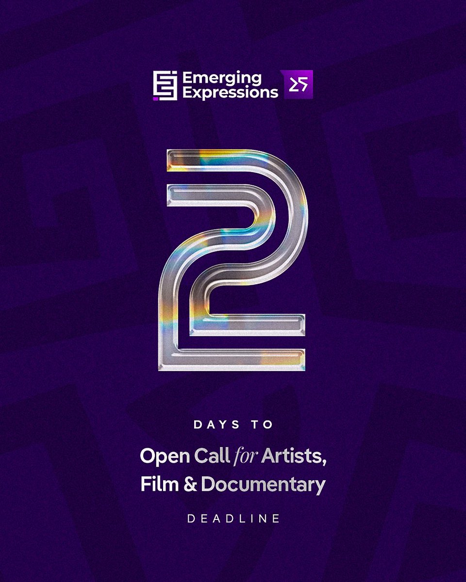 E_expressions_'s tweet photo. 2 DAYS TO GO🔥

If you’re an undergraduate visual artist, painter, sculptor, digital artist, or filmmaker, this is your chance to submit your works and get the opportunity to connect with industry mentors, and showcase your work globally.

Don’t miss your moment! APPLY NOW! https://t.co/JPGnkl43er