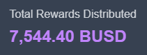 Over 7500 #BUSD has been paid out to holders.  It's the most simple form of #PassiveEarnings, just hold and #Earncrypto 
#BNB #BSC #IMG
