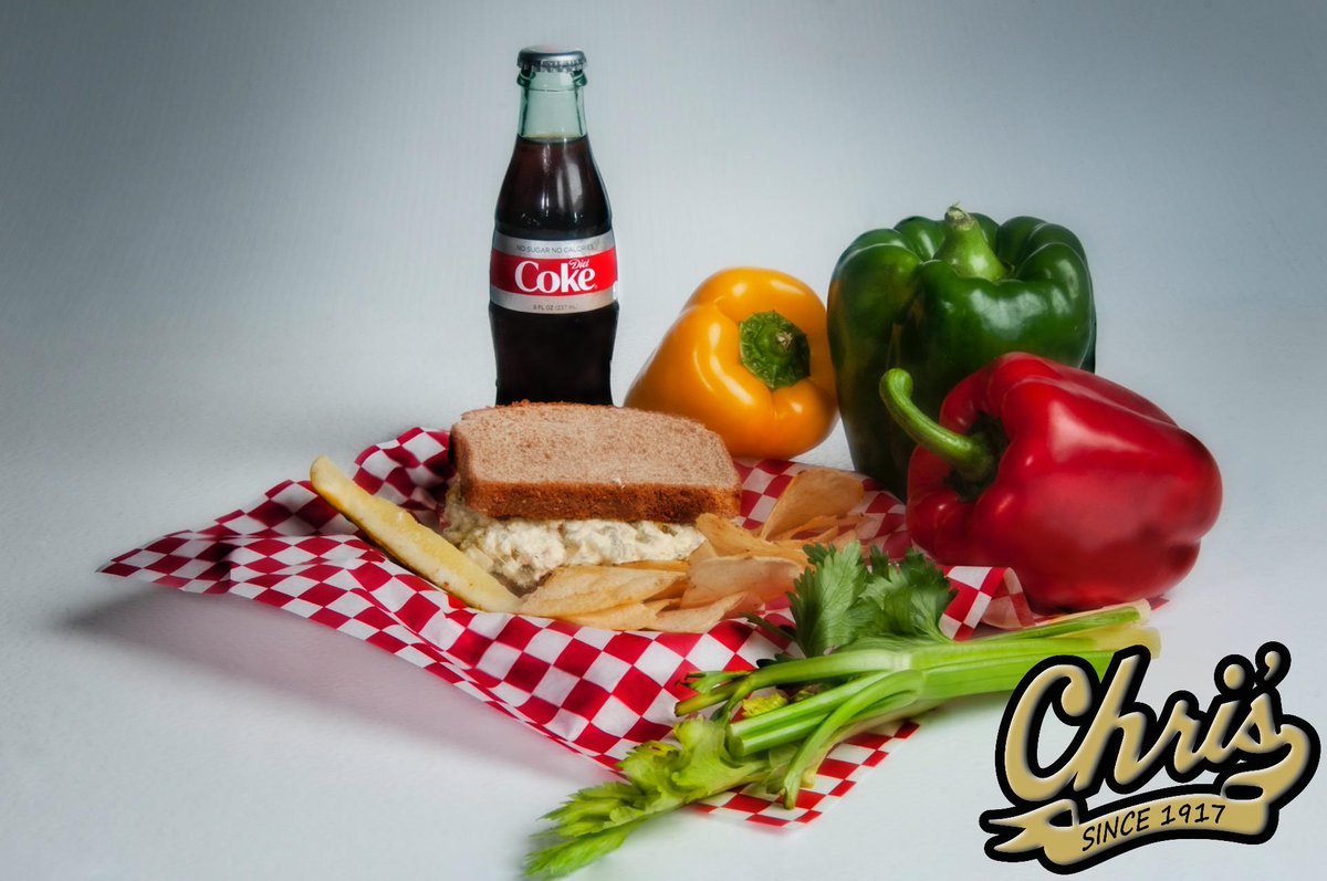 Chris' Famous Hotdogs for lunch or supper! How about our Chris' Famous Chicken Salad Sandwich? It comes with Chips or Fries and a Pickle. Made fresh in our kitchen.

#chrishotdogs #montgomeryal #seemgm #mymgm #eatmgm #mgmtakeout #mgmcurbside #chickensaladplate
