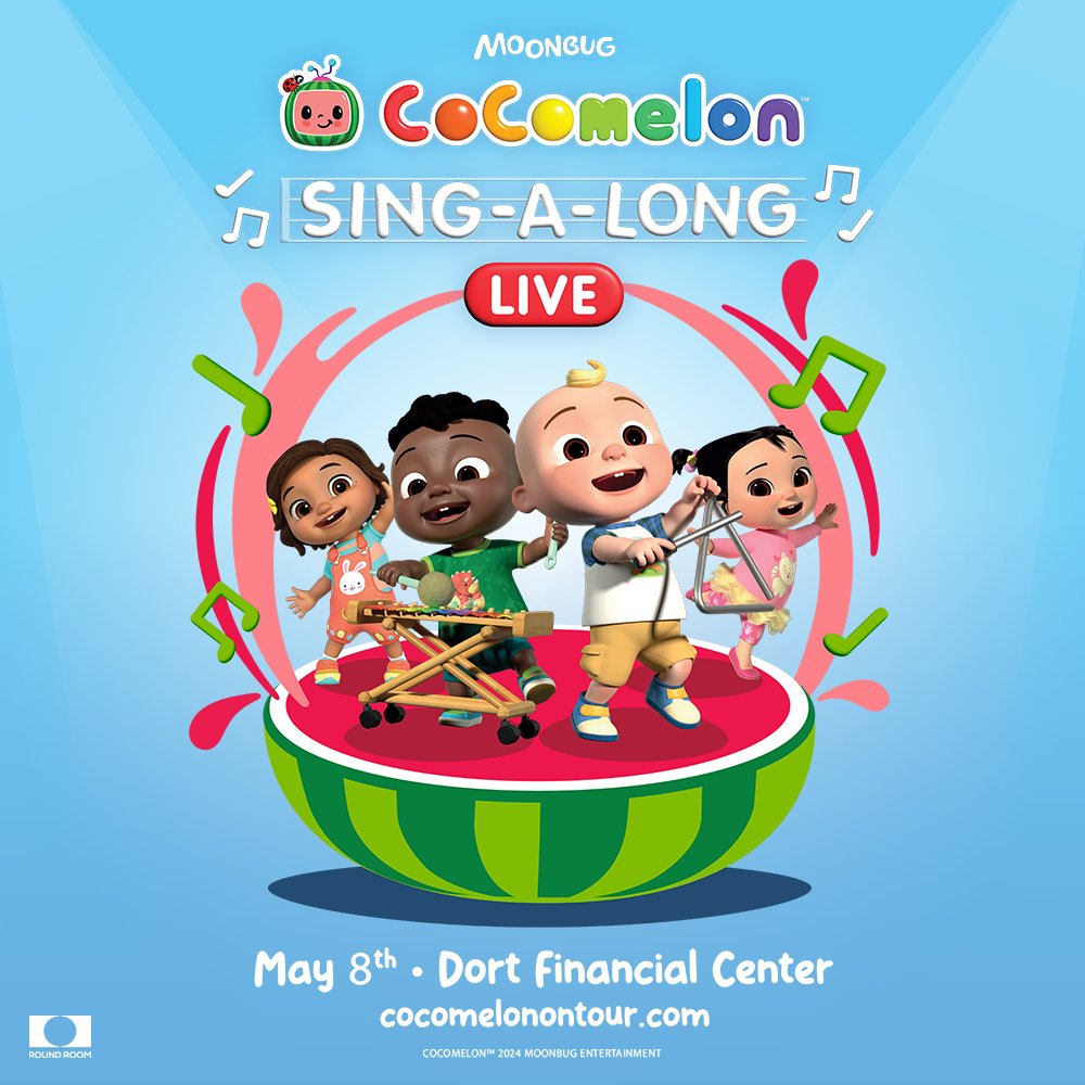 Tickets on sale now! 🎟
Get ready to sing and shine! 📷 Join all your favorite friends for a live sing-along spectacular filled with fun, laughter, and all your favorite CoComelon tunes! 📷 Don't miss out on all the fun, get your tickets today at cocomelonontour.com!