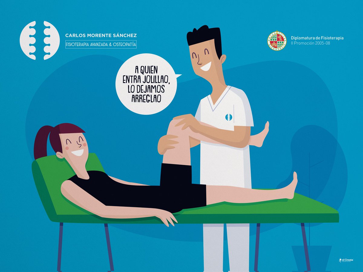 elCreata's tweet image. Muchas gracias a @mutiu_cms por confiar en mi para realizar esta ilustración conmemorativa del octavo aniversario de su clínica

Felicidades y a por otros ocho u ochenta 💪

#CarlosMorente #Fisioterapia #Jaén