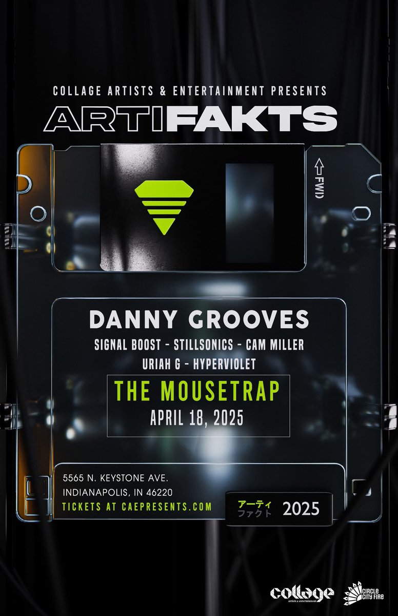 Collage Artists & Entertainment (@caepresents) on Twitter photo We are kicking off this year's 420 weekend with a BLAZING HOT π₯ show on Friday, April 18th featuring the return of the one and only <a href="/artifaktsmusic/">ππ«ππ’πππ€ππ¬</a> and the Indy debut of the incredible <a href="/dannygrooves/">Aux Cord Hero</a>!
Tickets ποΈ: bit.ly/3Q43ot0 We are kicking off this year's 420 weekend with a BLAZING HOT π₯ show on Friday, April 18th featuring the return of the one and only <a href="/artifaktsmusic/">ππ«ππ’πππ€ππ¬</a> and the Indy debut of the incredible <a href="/dannygrooves/">Aux Cord Hero</a>!
Tickets ποΈ: bit.ly/3Q43ot0
