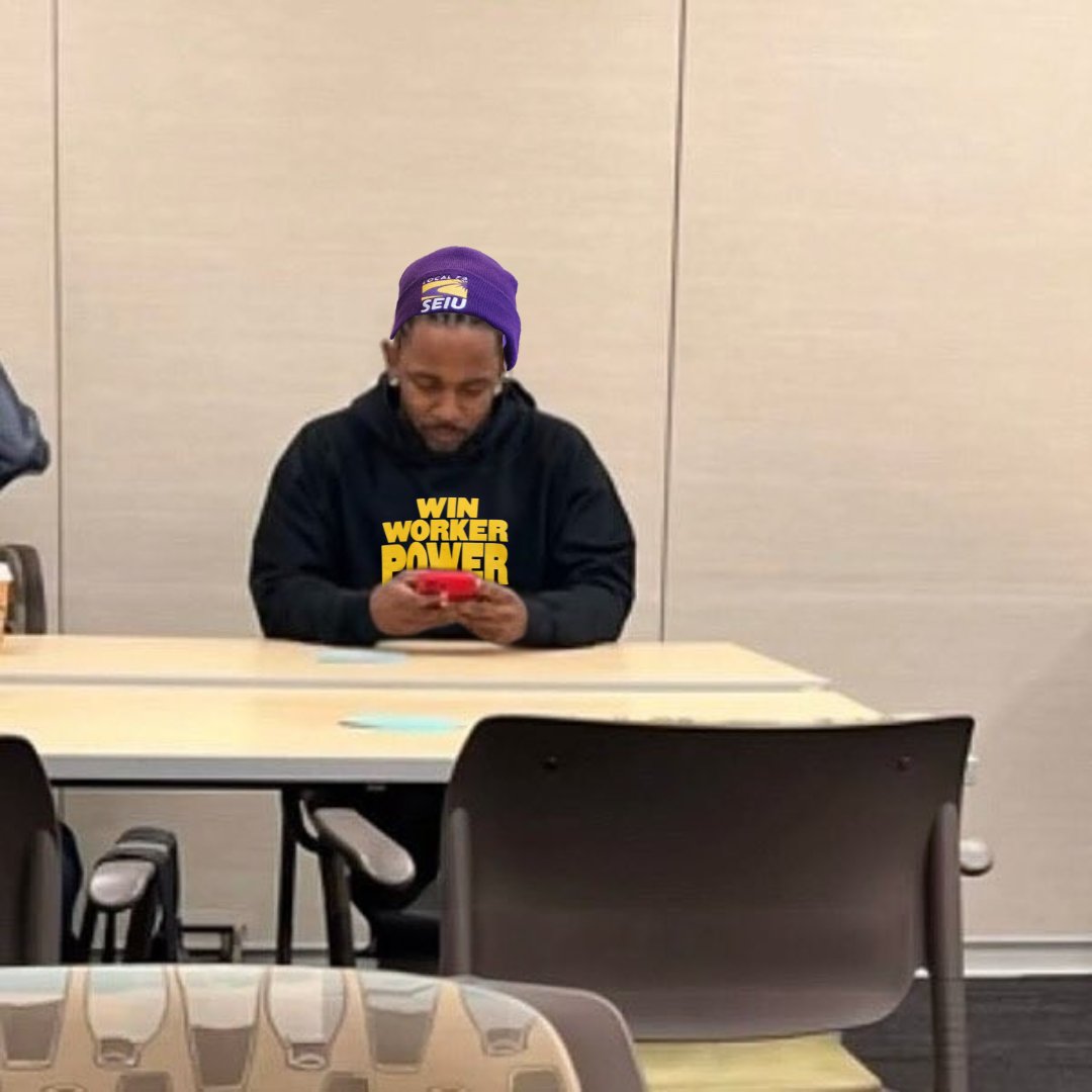 Kendrick Lamar was seen at his union meeting at SEIU Local 73 to "master his contract enforcement."