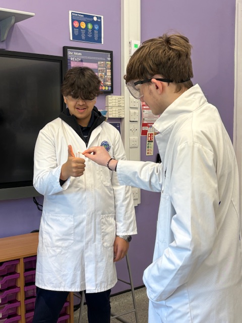 Year 10 students have been conducting experiments in science today 🔬🧪