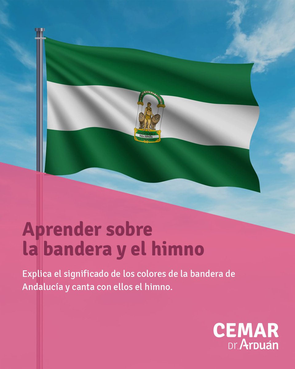 CemarFormacion's tweet photo. El Día de Andalucía es una excelente oportunidad para enseñar a los niños sobre nuestra #cultura, #tradiciones y valores. Aquí te dejamos algunas ideas divertidas y educativas para celebrarlo en el aula con los más pequeños 💚🌿

Feliz Día de #Andalucía

#EducacionInfantil https://t.co/vv04APJQxb
