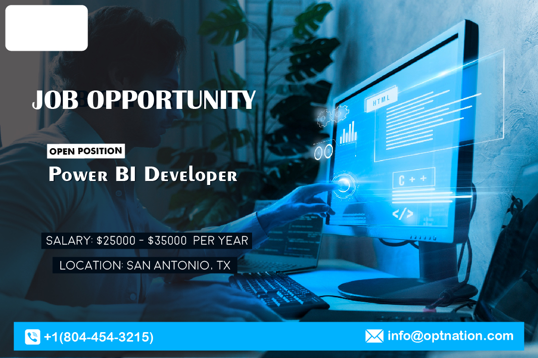 optnation_usa's tweet image. Looking for Power BI Developer Jobs in San Antonio, TX? 
Apply now! 🚀 optnation.com/power-bi-devel…
#TexasTechIndustry #PowerBIDeveloper #BusinessIntelligence #BIJobs #DataAnalytics #DataVisualization #PowerBIJobs #SQLDeveloper