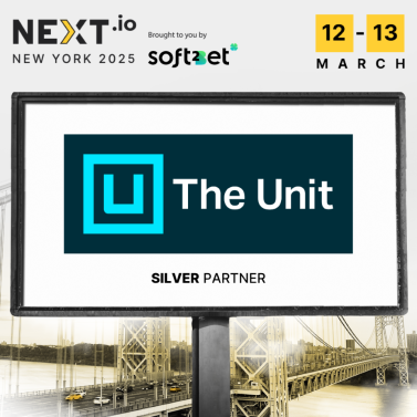 🗽 NEXT Summit NYC 2025 Silver Partner The Unit – Crafting the Future of iGaming Experiences

 Next-gen UX, seamless functionality &amp; cutting-edge product development. In a fast-evolving industry, The Unit helps operators build intuitive, engaging, and scalable gaming platforms